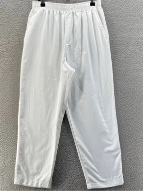NWT 👖 90’s CABIN CREEK 100% COTTON ELASTIC WAIST WHITE JEANS Women’s 12